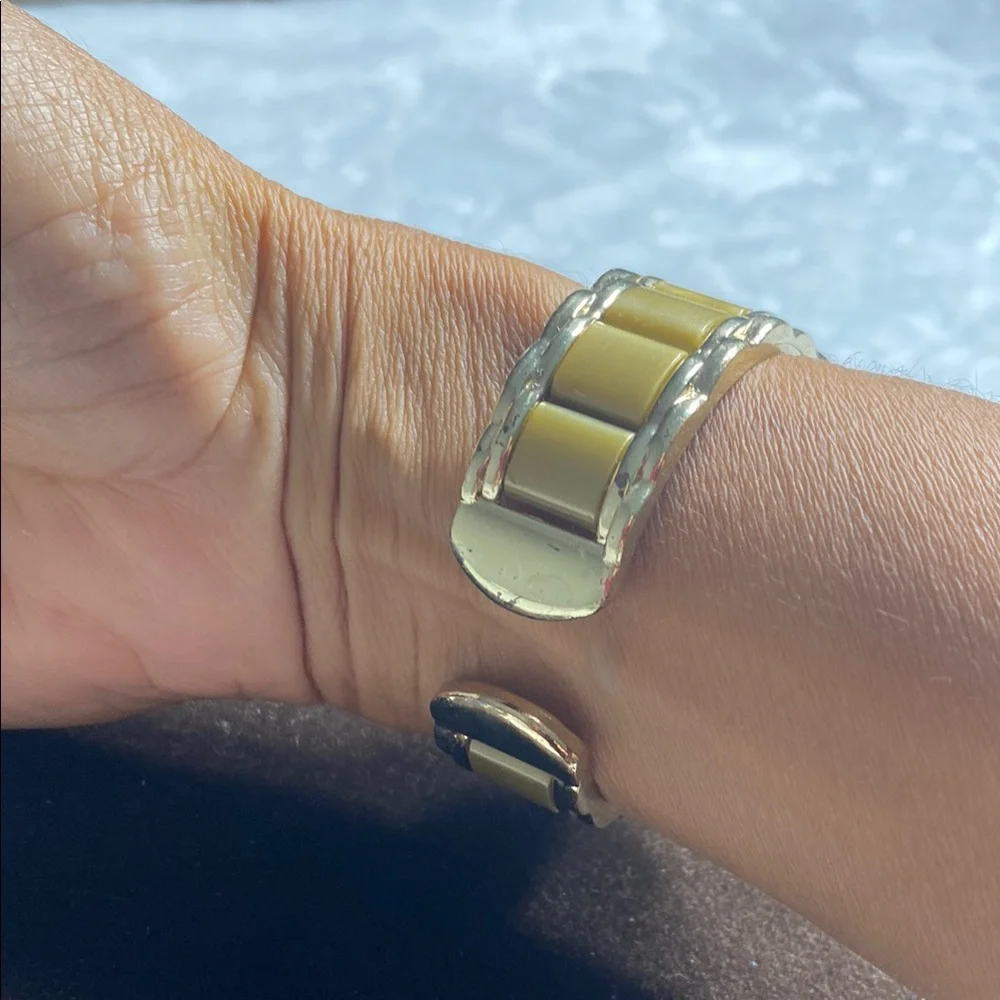 Gold and Yellow Wearable Bracelet